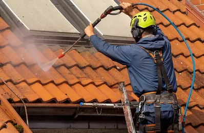 Démoussage et hydrofuge de toiture à Villeromain